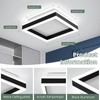 Vloitgol Square LED Hallway Ceiling Light, 6000K Cold White Black