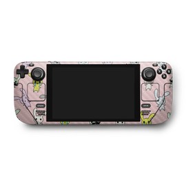 MightySkins Carbon Fiber Skin Compatible with Valve Steam Deck - Bunny Bunches | Protective, Durable Textured Carbon Fiber Finish | Easy to Apply, Remove, and Change Styles | Made in The USA