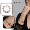 LILLY MARIE Ladies Sterling Silver Two Tone Design Bracelet with