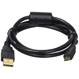 Monoprice USB-A to Micro B 2.0 Cable - 3 Feet - Black (5-Pack) 5-Pin 28/24AWG Gold Plated Connectors