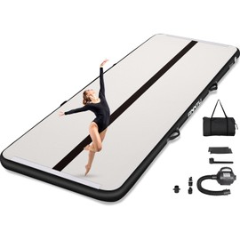 ANNTU Inflatable Gymnastics Mat, Air Track Tumbling Mat, Gymnastics Mat - Boost Your Skills with Bounce!