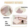 10 Pack Blank Wood Rubber Stamp Mounts, 40x40mm Blank Hard