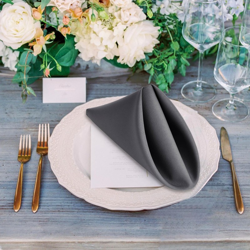 XWZO Cloth Napkins 12 Pack 18x18 inches, Washable and Reusable