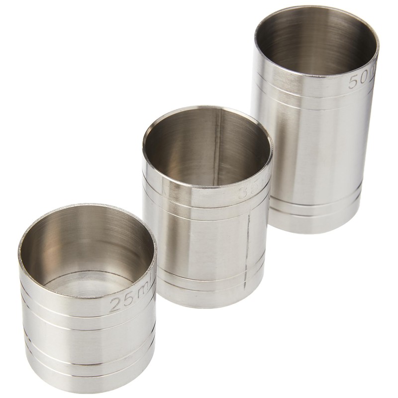 Beamount THIM3 Thimble Bar Measures Bundle Set, Stainless Steel, Silver,