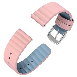 Anbeer Leather Watch Strap for Men Women Replacement Watch Strap with Quick Release 18 mm 20 mm 22 mm