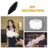 Crenze 10pcs Black Ostrich Feathers 12-14inch(30-35cm) for Home Wedding Decoration