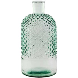 Couronne Co. G5988 11" Diamond Recycled Glass Bottle, 1 Piece