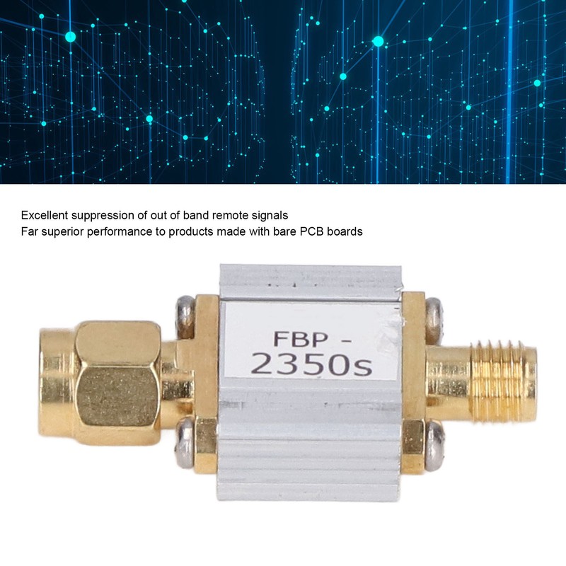 SAW Bandpass Filter Module RF Coaxial 2320~2370MHz 50MHz Bandwidth 50Ohms