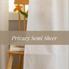 VOILYBIRD Natural Linen Curtains 84 Inch Length 2 Panels for