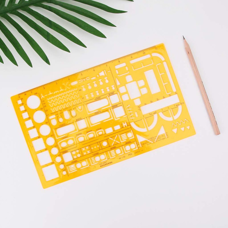 DIIOOMIEEU 1:50 Tailor Scale Math Architecture Engineer Ruler Drawing Drafting