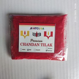 60 grams Red laal chandan tikka sandalwood powder tilak forehead puja hawan rituals sindoor mang tika powder wedding bridal decor