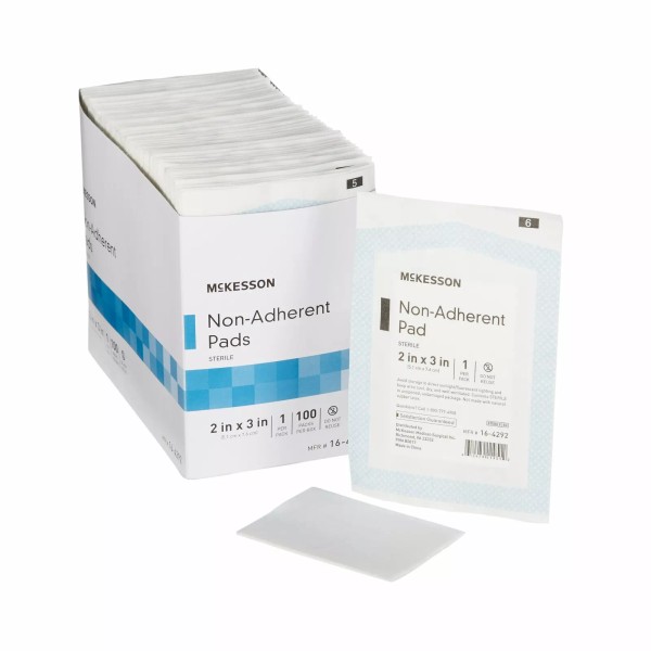 McKesson Sterile Non-Adherent Dressing Rectangle 2 x 3" 16-4292 1200