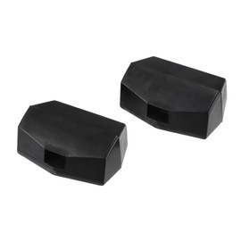 Motoforti Hood Latch Bumper Support, Spare Parts Bushing, Left and Right Side, for Peterbilt 579 for Kenworth T680 T880, Rubber, Black, 1 Pair