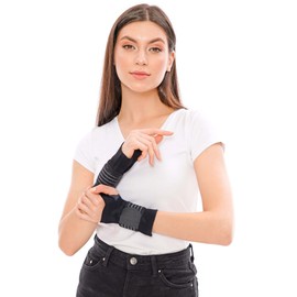 invera Adjustable Velcro Wrist Support Brace, Wrist Compression Sleeve, Unisex Wrist Protection Sleeve with Straps for Wrist Sprain, Carpal Tunnel, Arthritis, and Tendonitis (X-Large, 1, Unit)