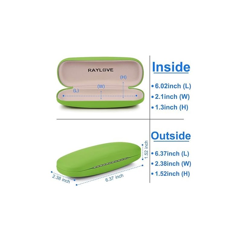 AkoaDa Glasses case, universal neutral glasses case, hard case, suitable