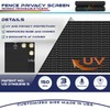 Windscreen4less 6' x 25' Privacy Fence Screen in Black with