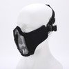 Outdoor Half Face Breathable Steel Mesh Face Cover Military for