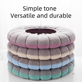 Bathroom Soft Thicker Warmer Toilet Cover – Stretchable & Washable Toilet Seat Covers, Comfortable Toilet Seat Cushion for All Seasons (4 PCS)