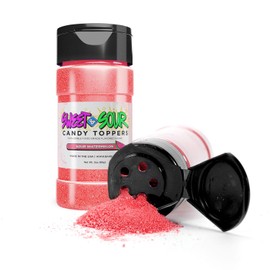 Sweet & Sour Candy Toppers - Sour Watermelon Candy (85g 1x Shaker Jar) | Fine Candy Powder for Fruit, Candy, & Desserts