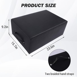 GarveeLife Black Pilates Sitting Box for Pilates Reformer,Pilates Reformer Box,Pilates Equipment for Home Gym Studio Use, Pilates Reformer Accessory for Pilates Exercises