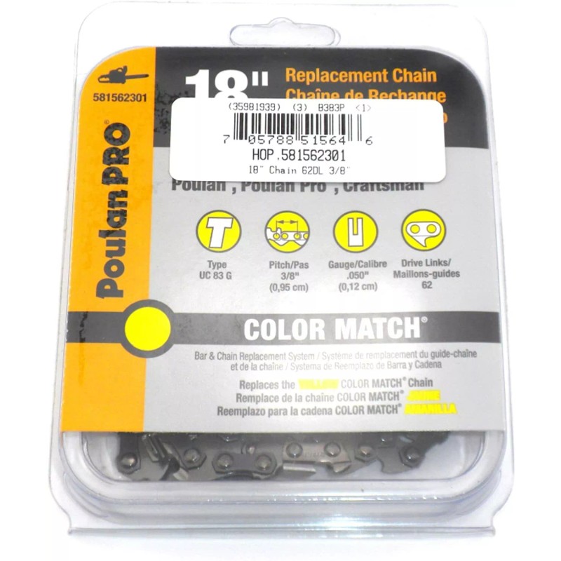 Poulan Original 581562301 18" Chainsaw Chain