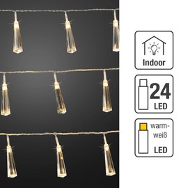 Hellum LED-Lichterkette 24-flg. Zapfen wws 576078