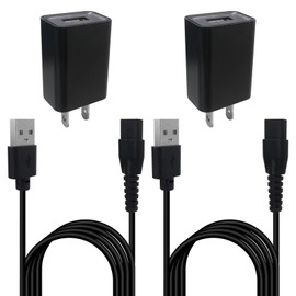 BSDLIET 2025 Upgrade 2 Pack Charger Cord Replacement Compatible for Manscaped Electric Groin Hair Trimmer The Lawn Mower 3.0/2.0, 5 FT, Portable,