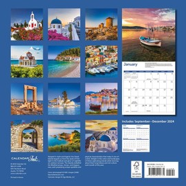 Calendar Ink, Greek Isles 2025 Wall Calendar