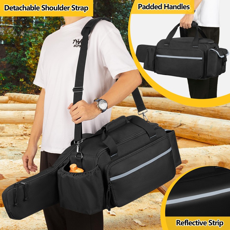 SAMDEW 10 & 12 Inch Chainsaw Carry Case Compatible with