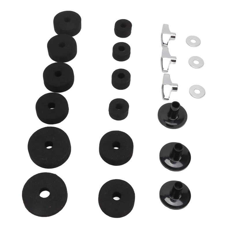21Pcs Drum Cymbal Felt Pad Non Slip Instrument Accessory Replacement