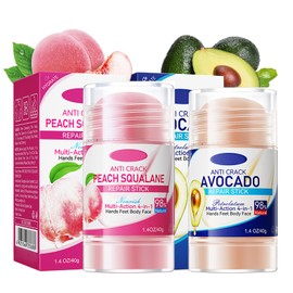 Hydrating and Anti-Cracking Foot Cream, Foot Cream Stick, Foot Care for Foot Cream, Very Dry Feet, Heel Balm Relieves Itching for Dry, Cracked Feet, Heels, Elbows