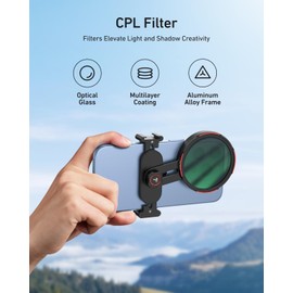 TELESIN 67mm Polarising Filter Circular Polarizing CPL, DSLR Camera Lens, Multi-Layer Nano-Coated Glass, AR&AF Coating, Reduces Reflections, Enhances Colors, Water & Fingerprint Protection