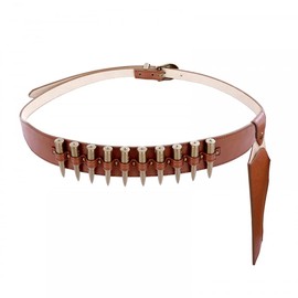 MiOYOOW Cowboy Belt Holster, PU Leather Bullet Belt with Gun Holster for Cosplay Costume Carnival Theme Party Masquerade