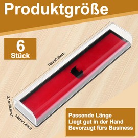 6 Pieces Ballpoint Pen Gift Box Pens Packaging Box Pencil Case Pen Gift Boxes Ballpoint Pen Boxes Empty for School Office Jewellery Necklaces Watches Box Plastic Packaging Box