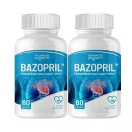 Bazopril Advance Blood Pressure Support Dietary Supplement (120 Capsules) 2-Pack