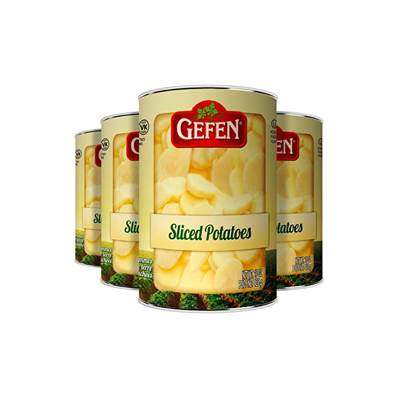 Gefen Sliced Potatoes 15 Oz (4 Pack) Ready To Eat!
