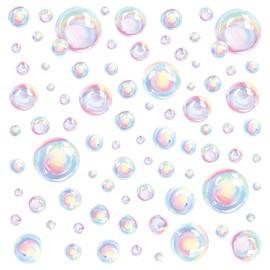 Hemobllo Bubbles Wall Sticker Wallpaper: Peel and Stick DIY Wall Decals - Bubble Stickers - Party Pattern Decorative Wall Stickers - Kids Wall Decals Sea Chandelier PVC Bathroom Printing