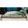 Medieval Celtic Green Dragon Roaring Incense Burner Holder Decorative Figurine