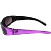 Birdz Eyewear Chill Women's Padded Motorcycle Sunglasses Purple Frames with