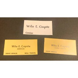 Looney Tunes Wile E. Coyote set of 3 business cards
