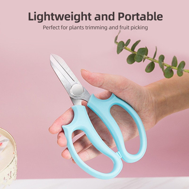 10 Piece Garden Flower Scissors, Sharp Stainless Steel Floral Shears,