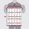 QUICKFIT Resistance Bands Workout Exercise Poster - Double Sided (Laminated,