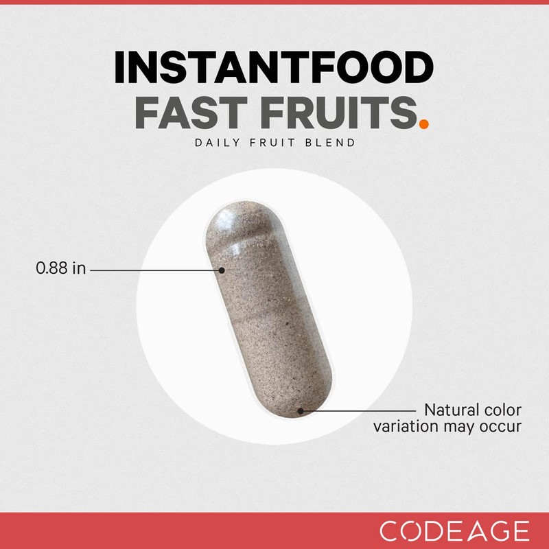 Instantfood Fast Fruits, Over 15 Fruits Equivalent All-In-One, Vegan Daily