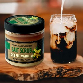 Body Scrub Salt Exfoliating Dead Sea Peeling Remover Salt Vanilla Charcoal Coffee Coffee Vanilla Body Scrub 660g