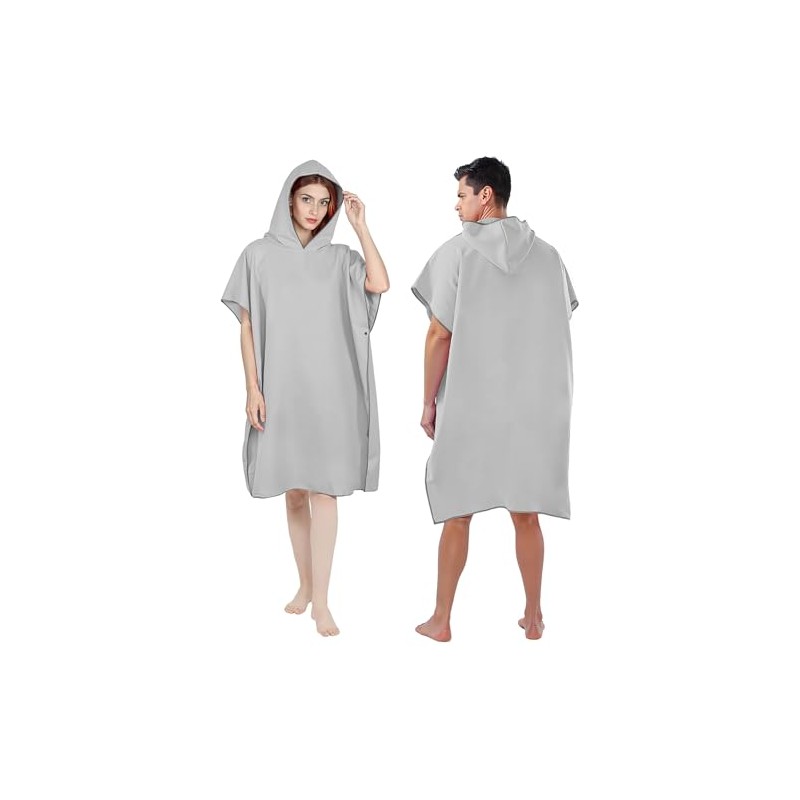 Poncho de Surf con Capucha de Microfibra, 90x 110cm Bata