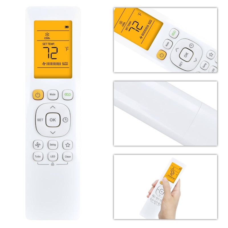Replacement Remote Control Compatible with Pioneer 12,000 BTU 21.4 SEER2