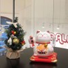 XIZHI 5 1/2” Solar Lucky Cat Waving Cat - Maneki