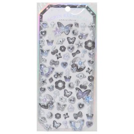 [Sticker Sheet] Ecranreve Sticker/Dream of Flying Butterflies Kamio Japan DECO Sticker for Girls Goods Mail Order