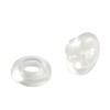 Plastic pressure eyelets, pressure rivets with hole, hole reinforcer, filling