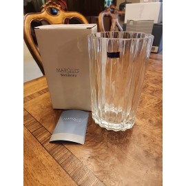 Marquis by Waterford Oval Glass Vase - 8 in, New , Japan, Clear